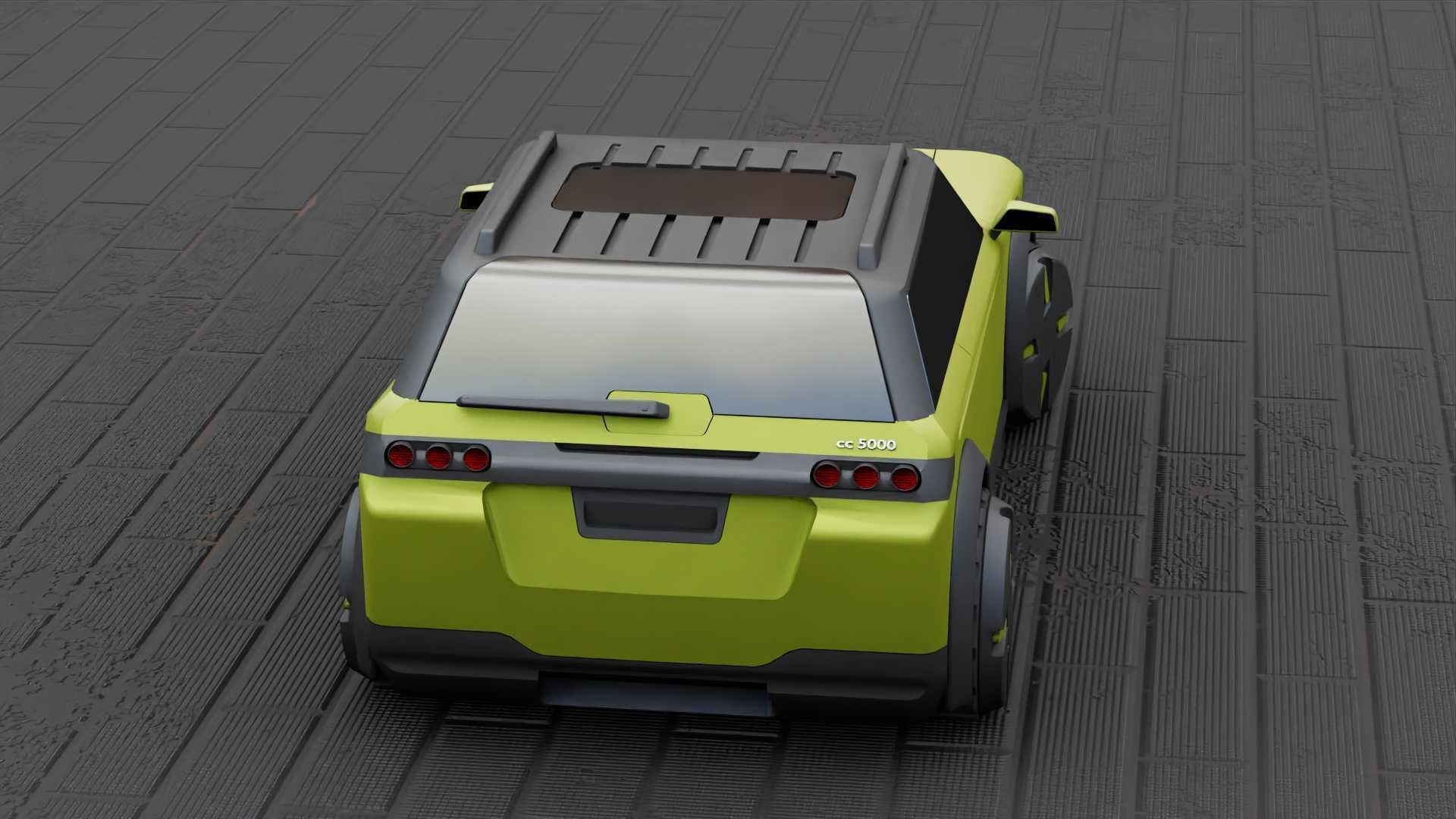 TESLA CONCEPT SUV  RIGGED 3D model_12