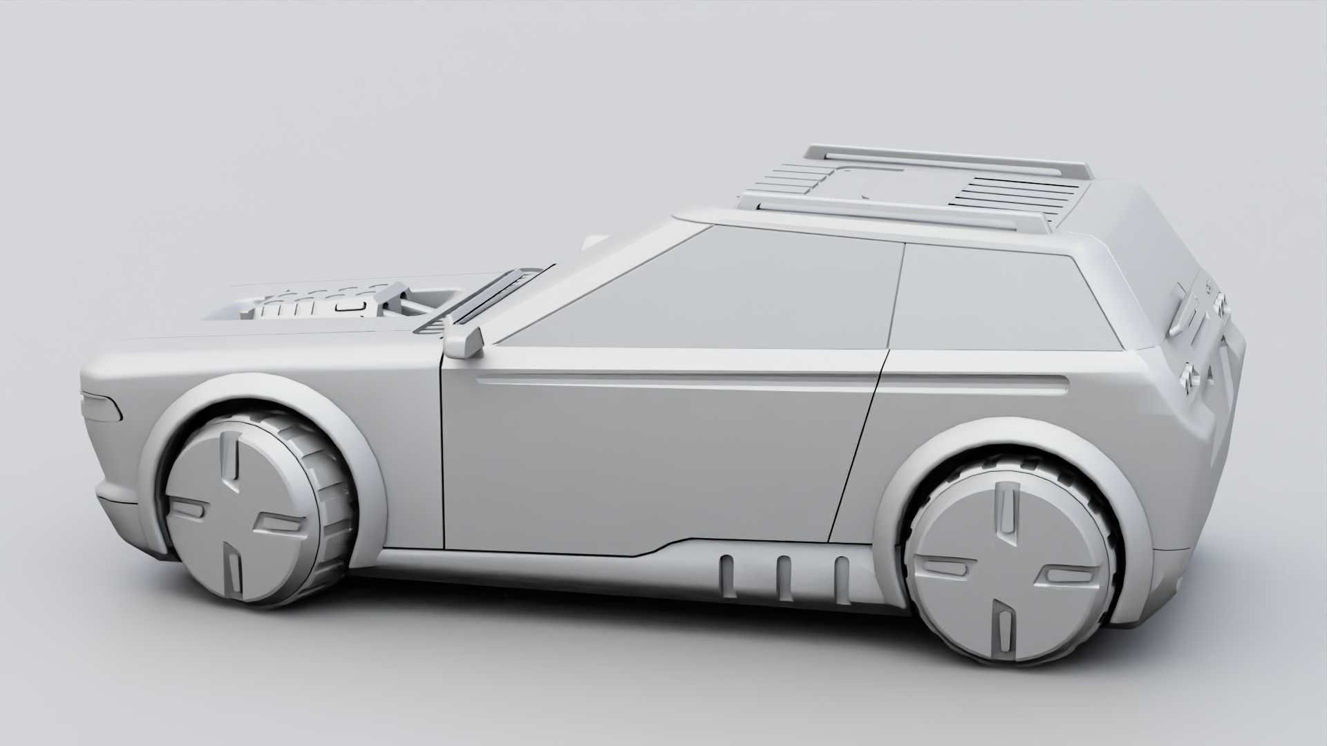 TESLA CONCEPT SUV  RIGGED 3D model_31