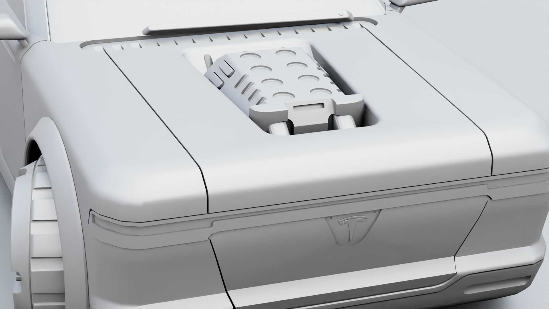 TESLA CONCEPT SUV  RIGGED 3D model_33