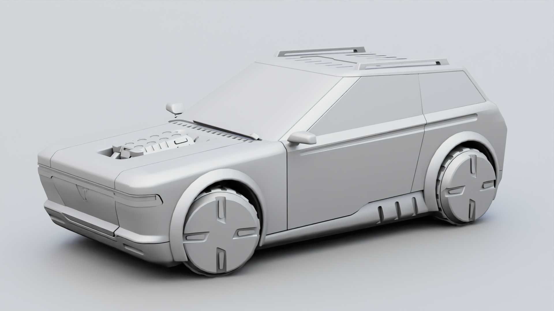 TESLA CONCEPT SUV  RIGGED 3D model_30