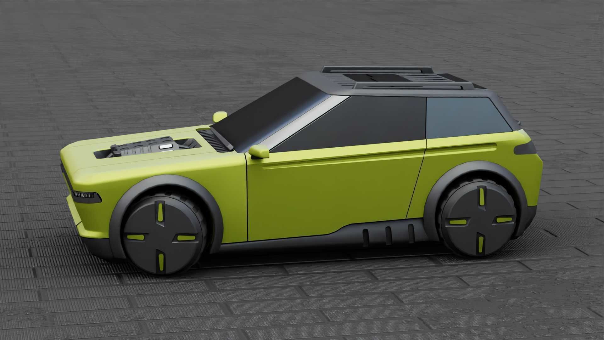 TESLA CONCEPT SUV  RIGGED 3D model_2