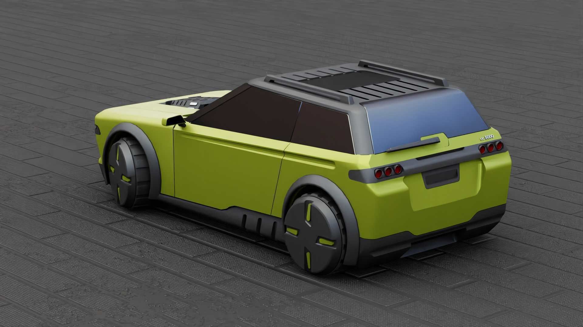 TESLA CONCEPT SUV  RIGGED 3D model_7