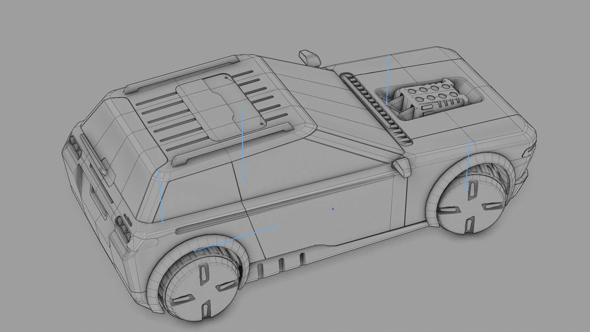 TESLA CONCEPT SUV  RIGGED 3D model_37