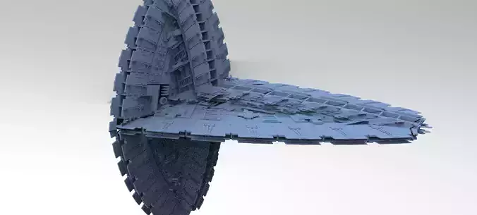 Crystal Alien Ceptor Ship  3D model