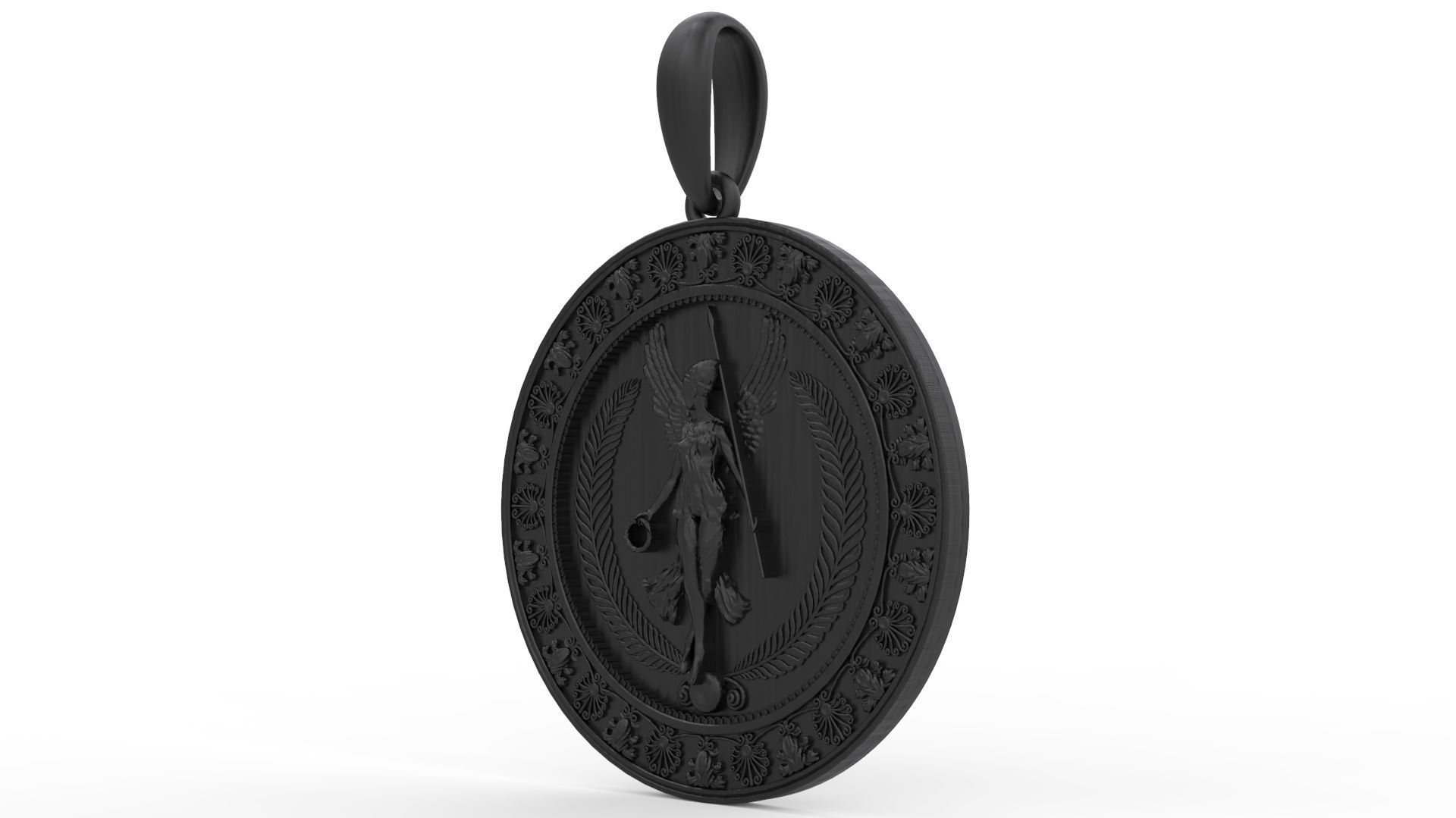 Athena Pendant 3D print model_2