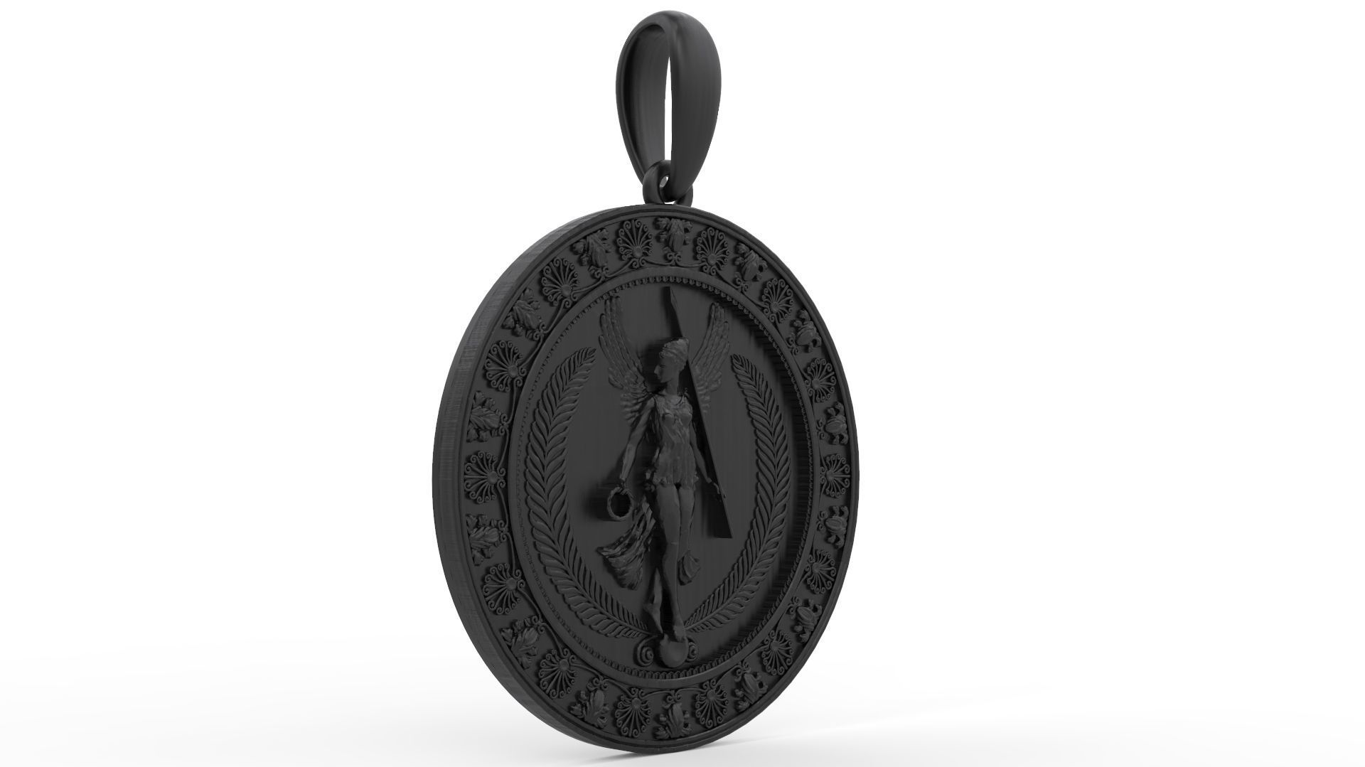 Athena Pendant 3D print model_1
