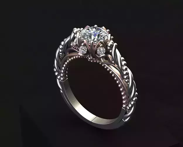 Luxury Solitaire Engagement Ring Jewelry