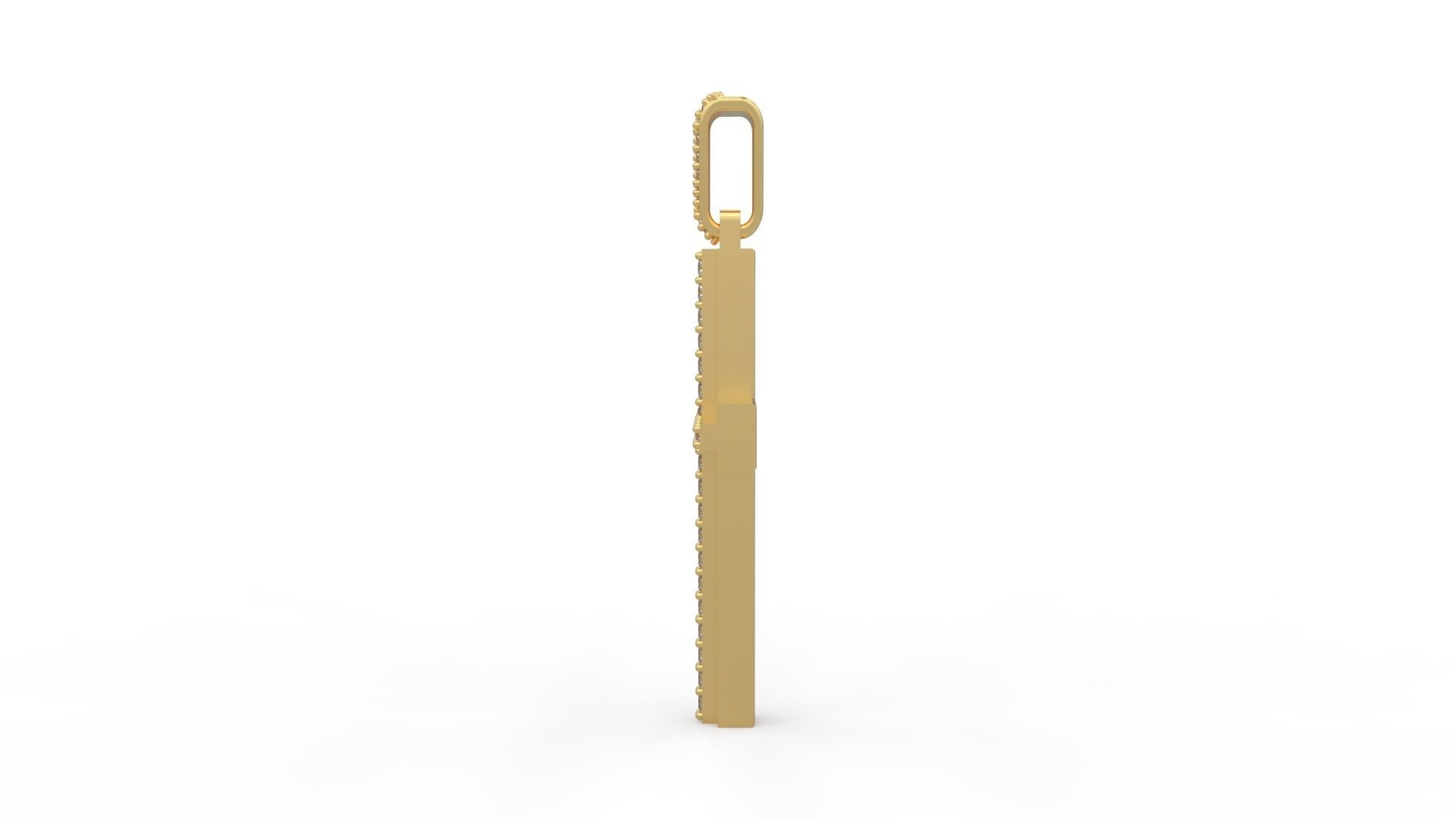 ArtDeco Cross Pendant 02 3D print model_2