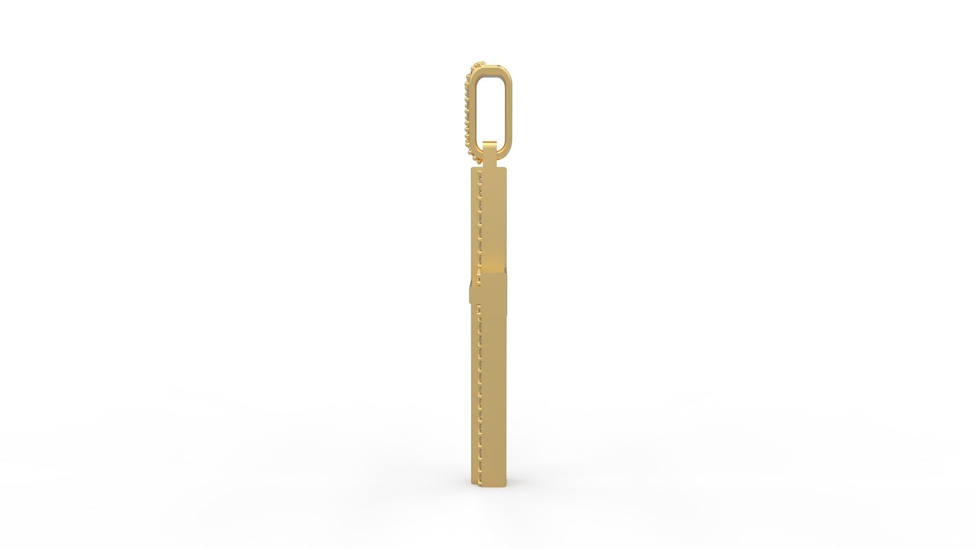 ArtDeco Cross Pendant 03 3D print model_2