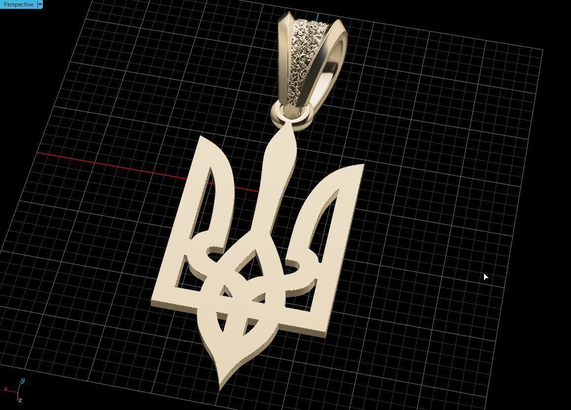 Ukrainian Trident  3D print model_14