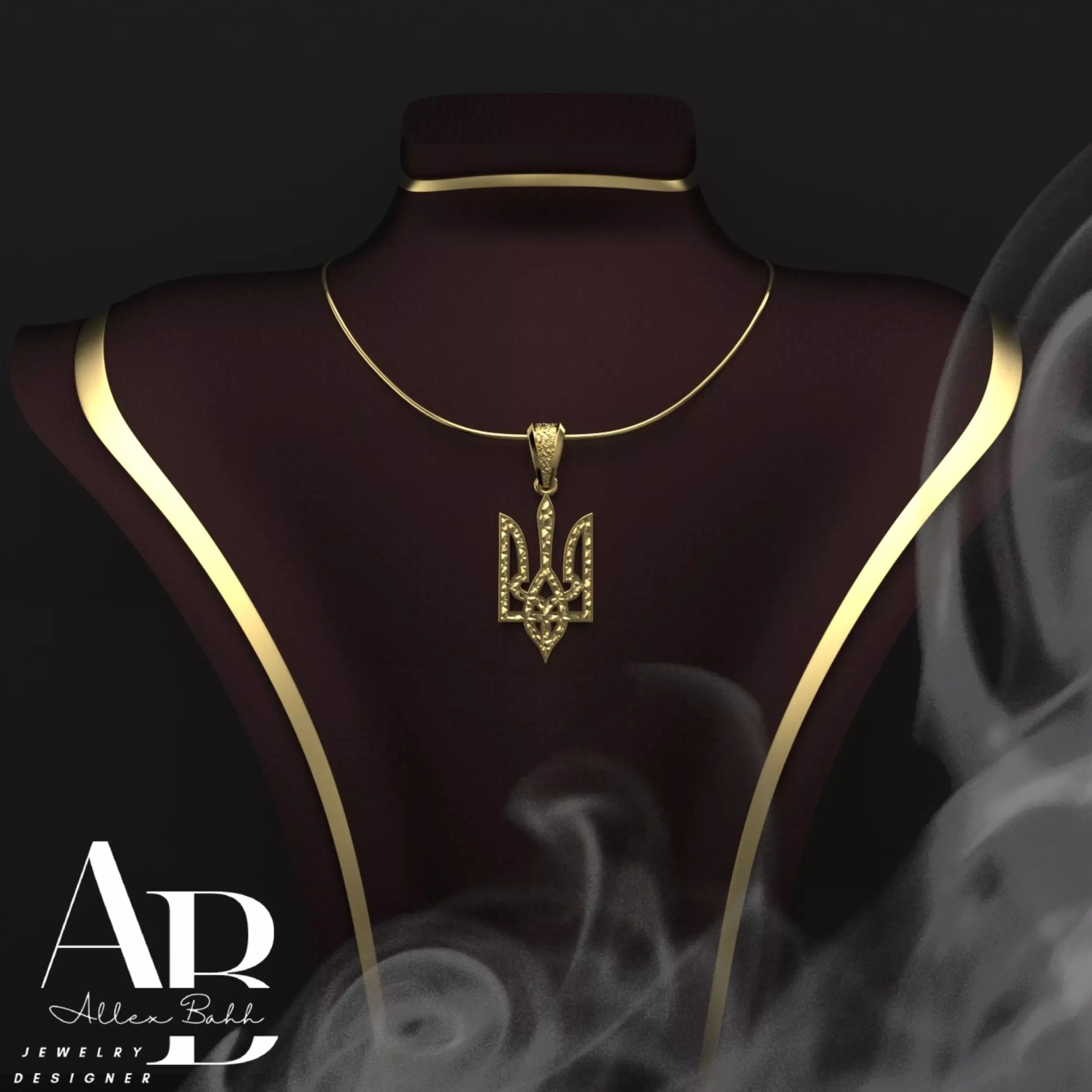 Ukrainian Trident  3D print model_0