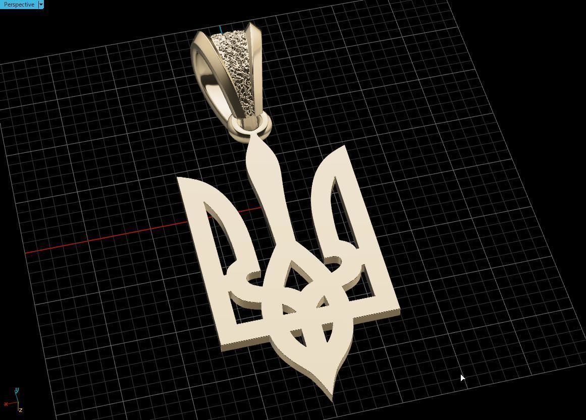 Ukrainian Trident  3D print model_13