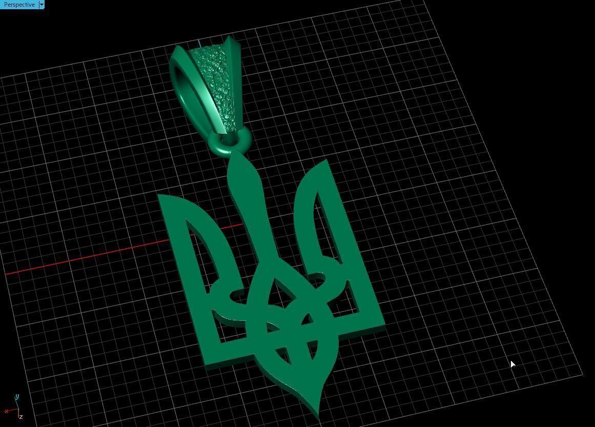 Ukrainian Trident  3D print model_6