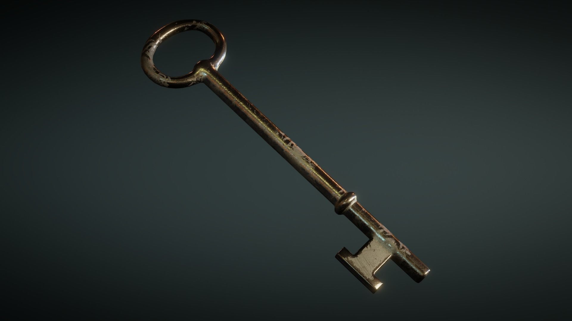 Old Keys Low-poly 3D model_5