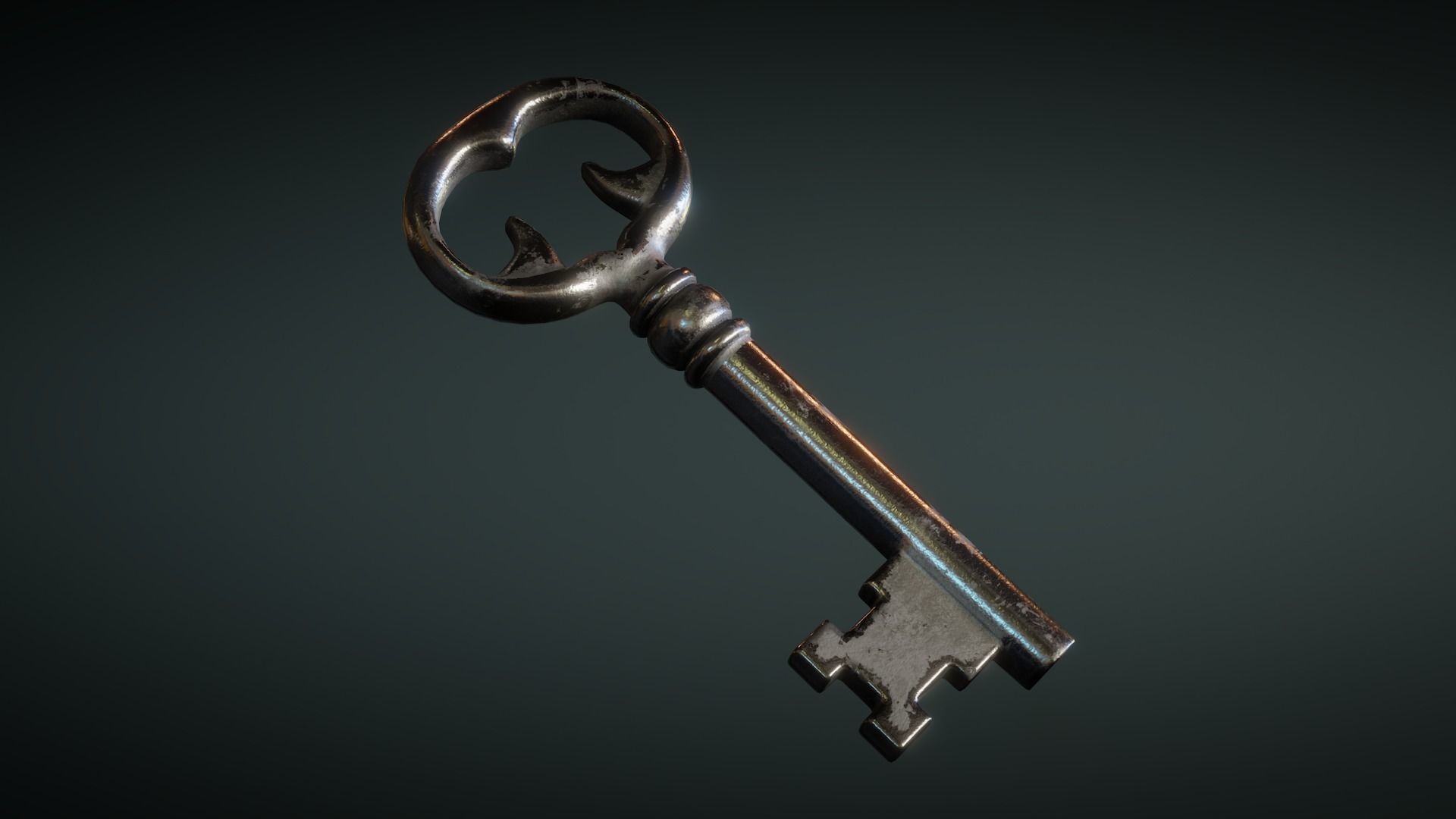 Old Keys Low-poly 3D model_2
