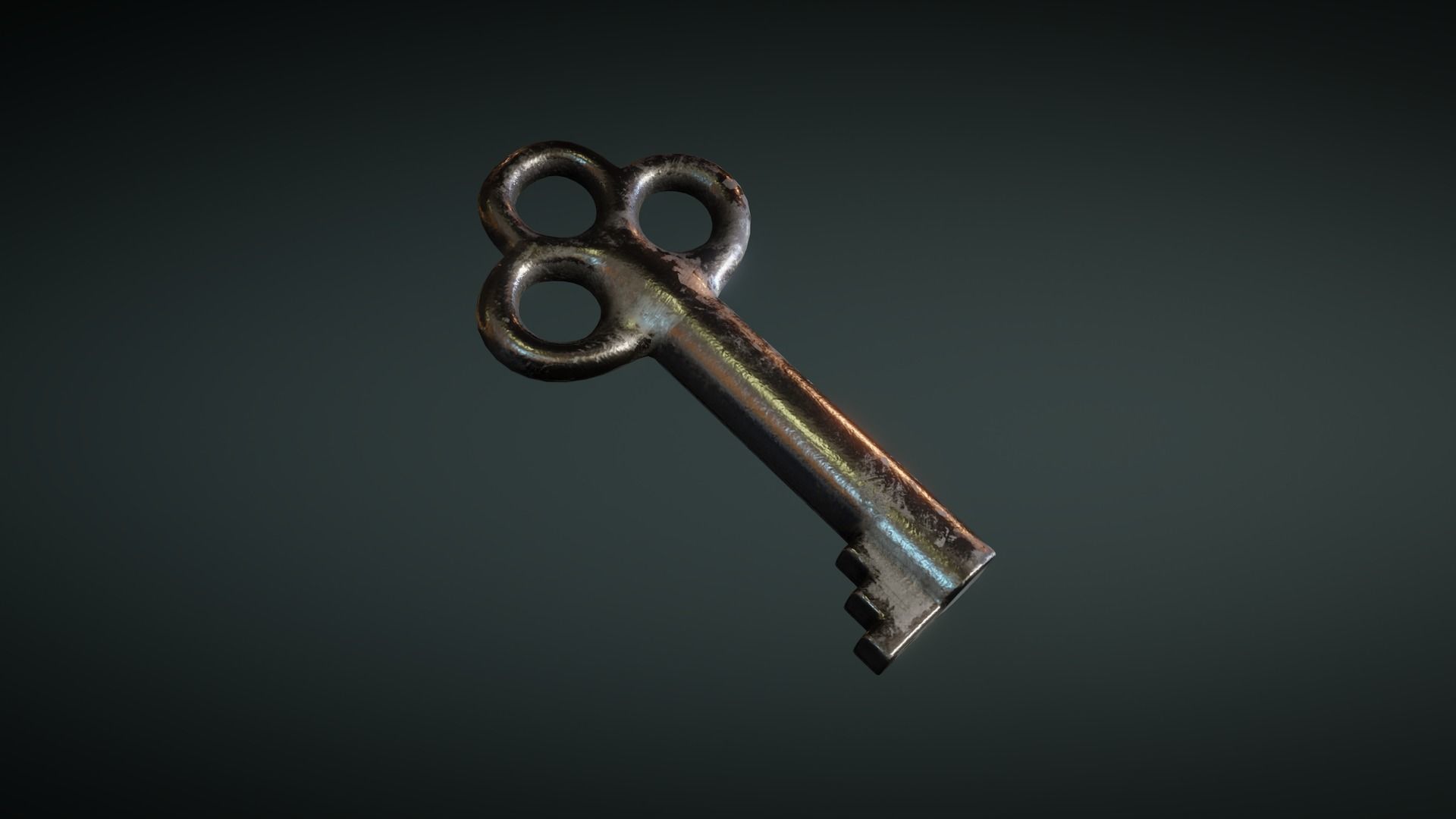 Old Keys Low-poly 3D model_11
