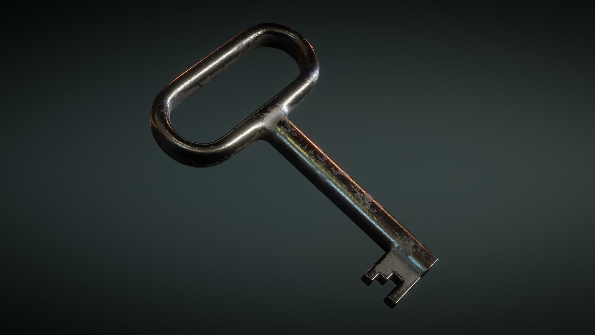 Old Keys Low-poly 3D model_8