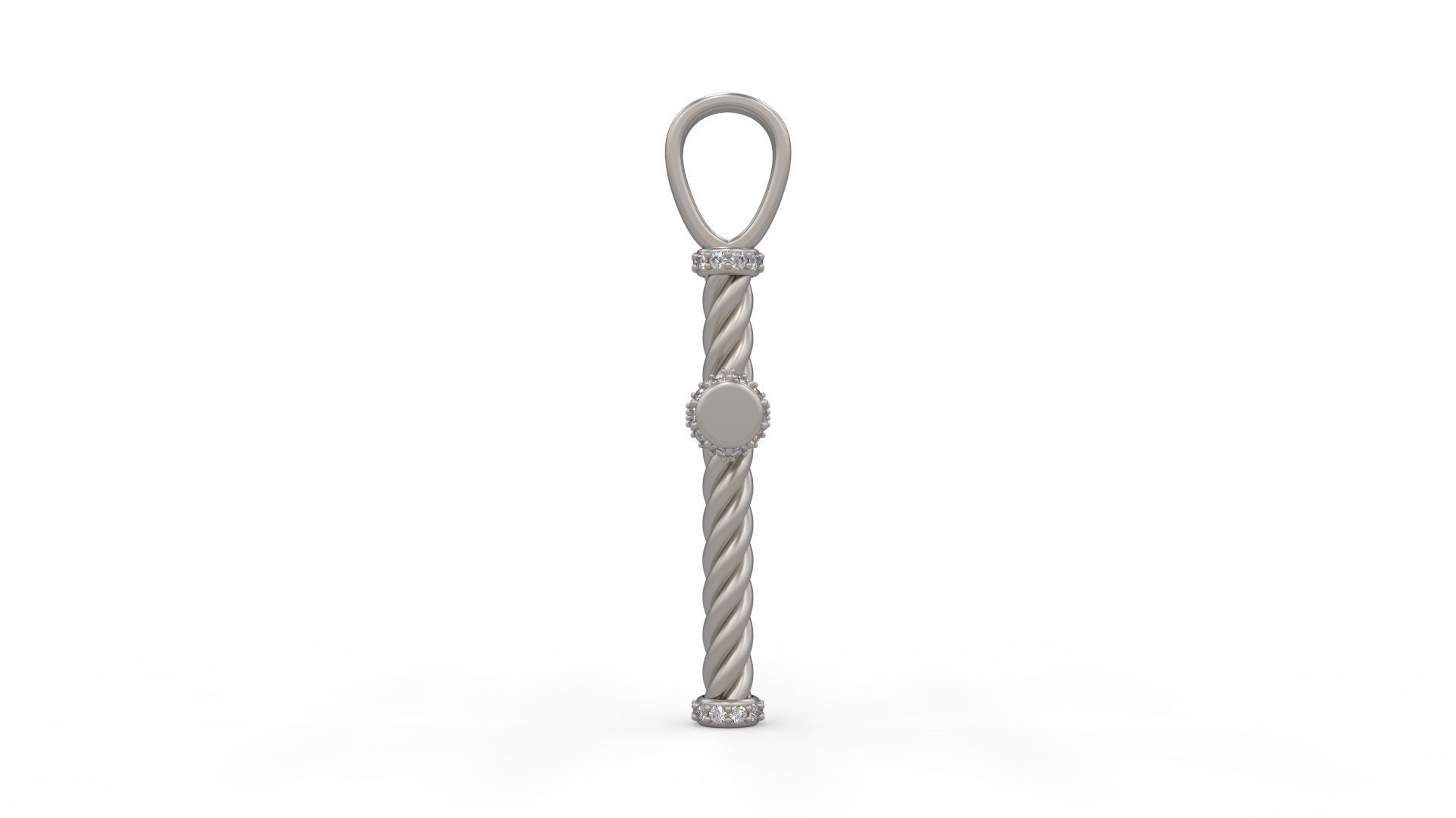 David Yurman Rope Pendant 03 3D print model_6