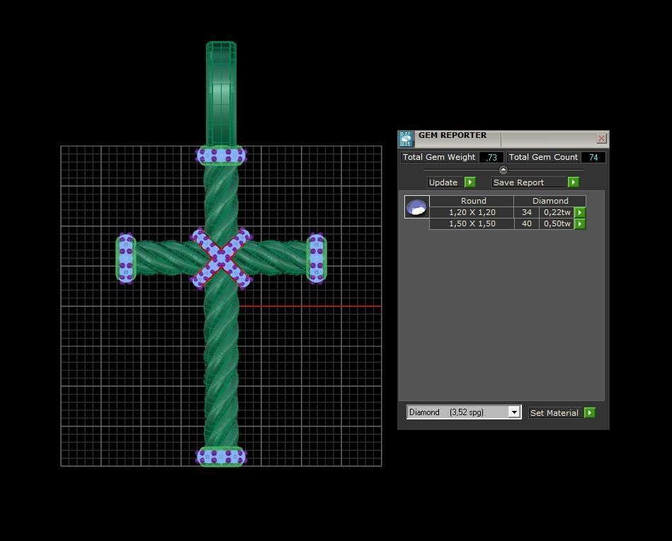 David Yurman Rope Pendant 03 3D print model_14