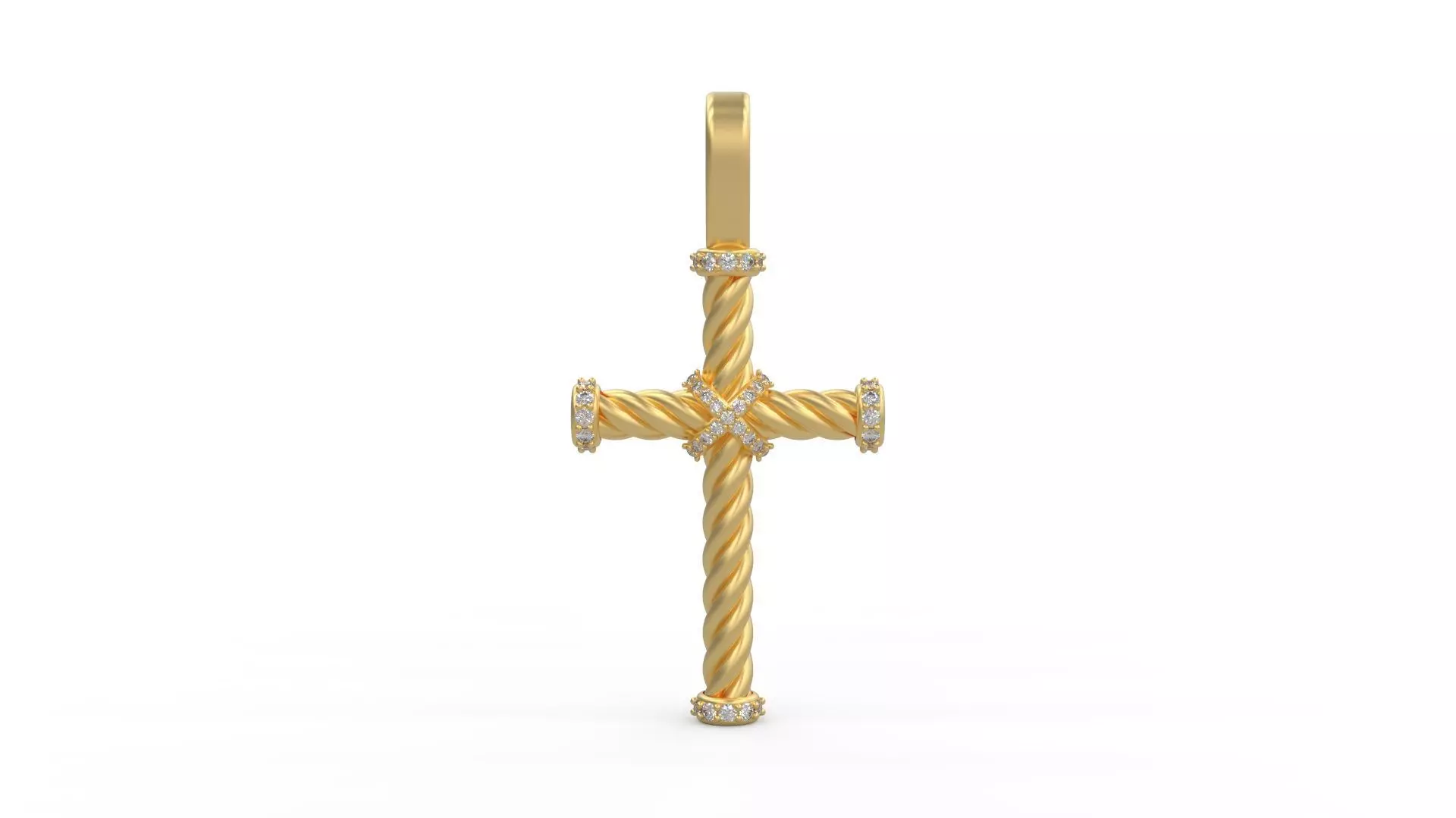 David Yurman Rope Pendant 03 3D print model_0