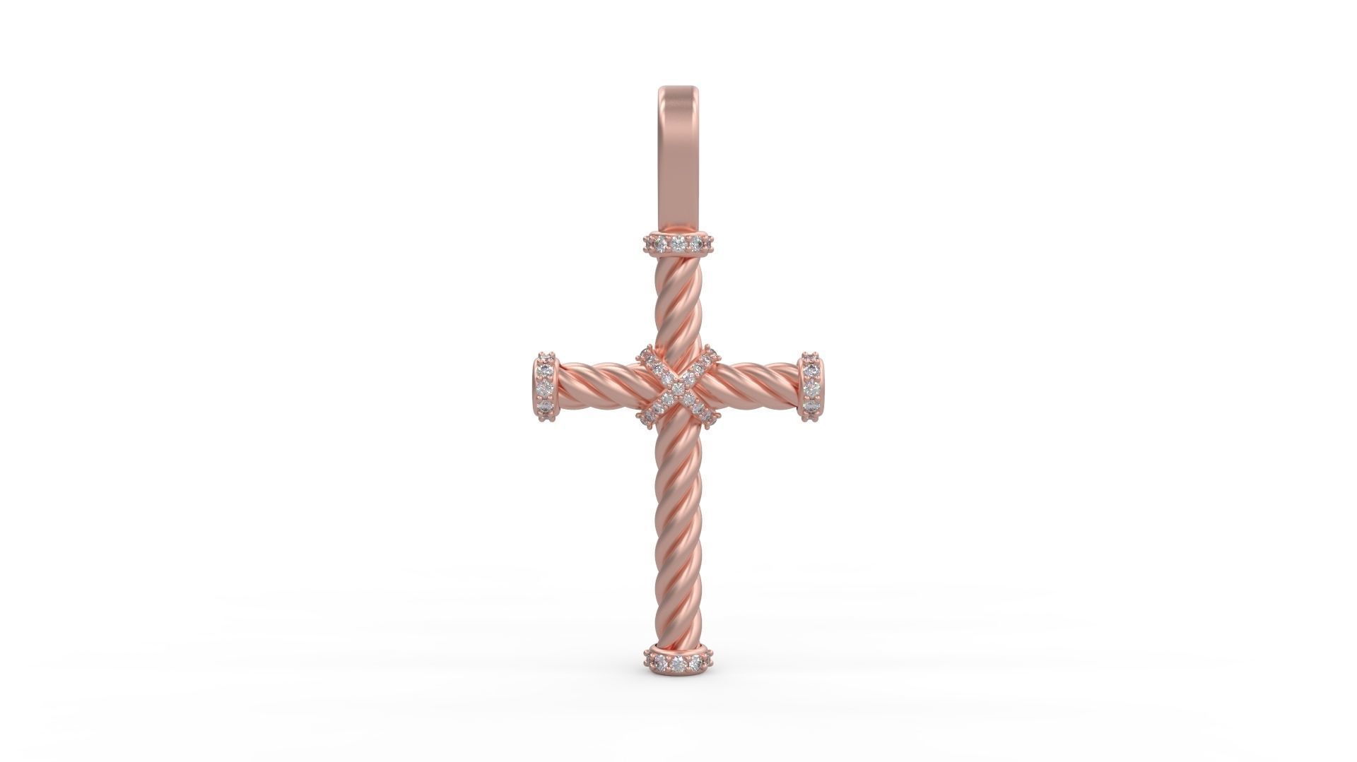 David Yurman Rope Pendant 03 3D print model_8