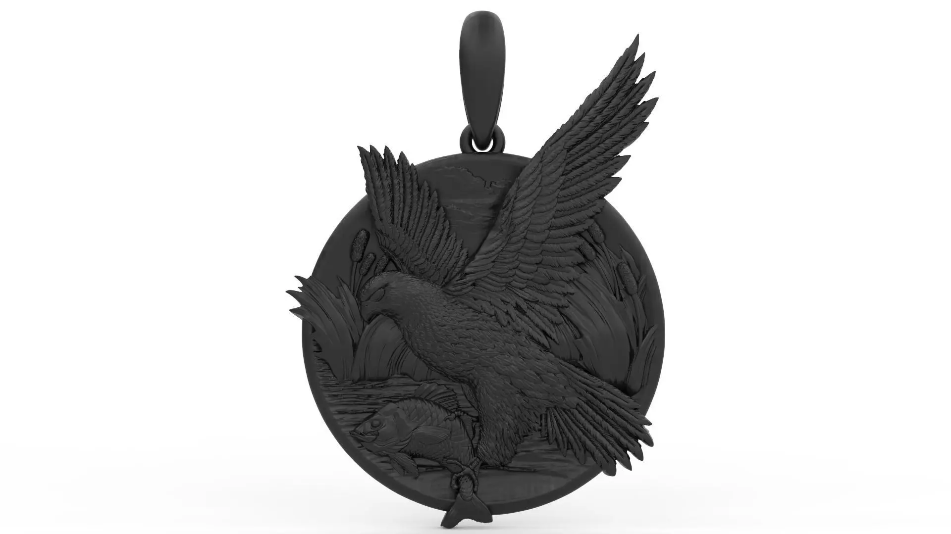 Eagle Pendant 3D print model_0