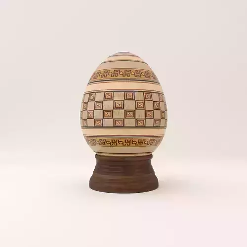 Greek wood egg 02 