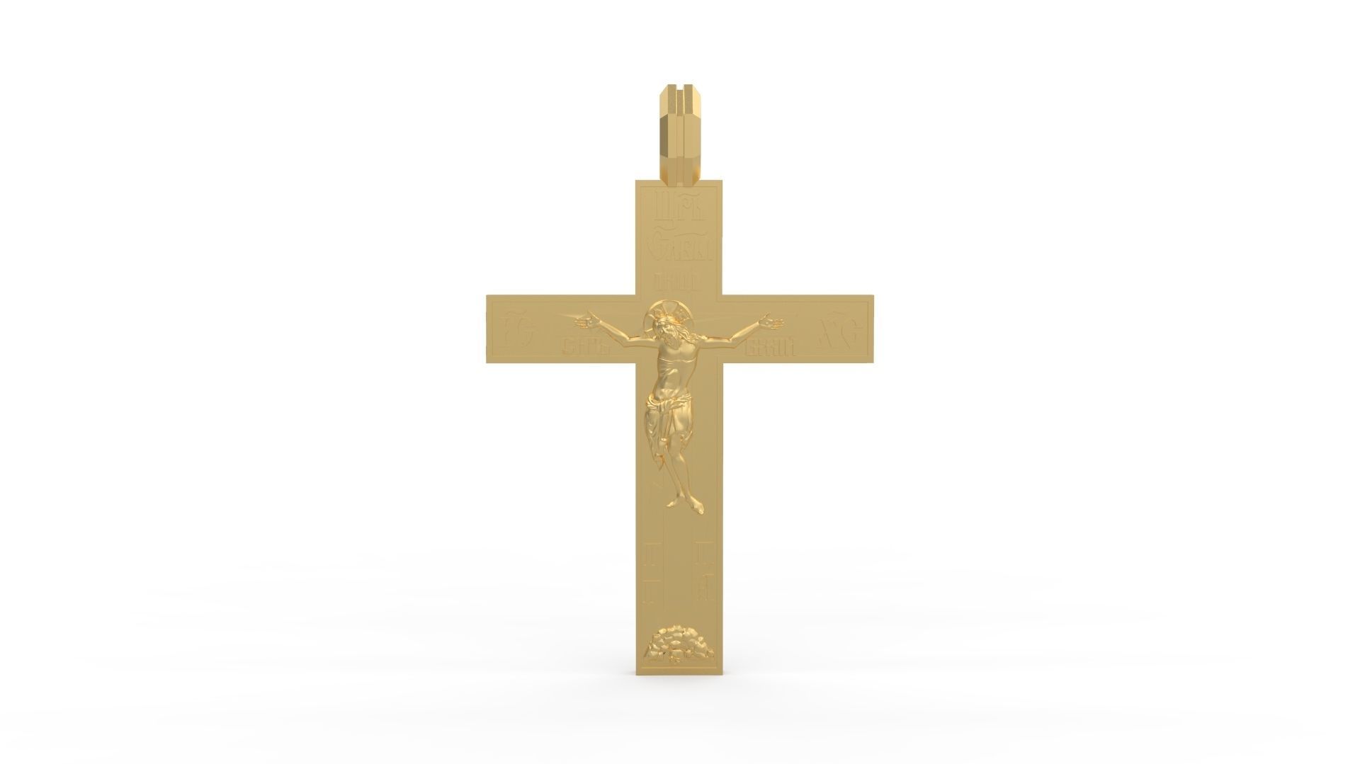 Jesus Cross 01 3D print model_4