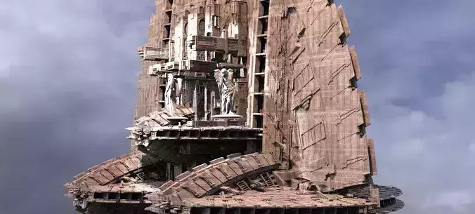 Ancient Maze Ship City Kit bash 3 