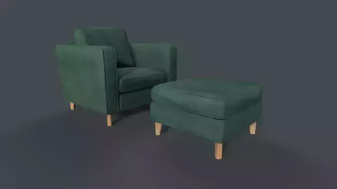 Burrow Nomad Armchair and Leg Rest