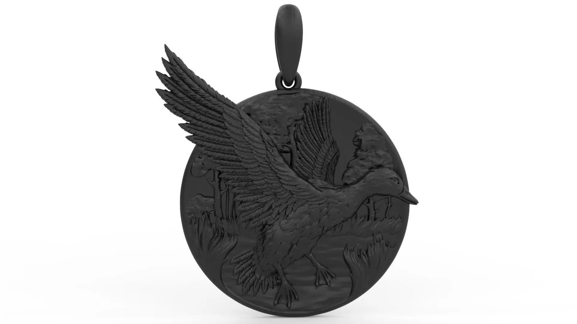 Mallard Pendant 3D print model