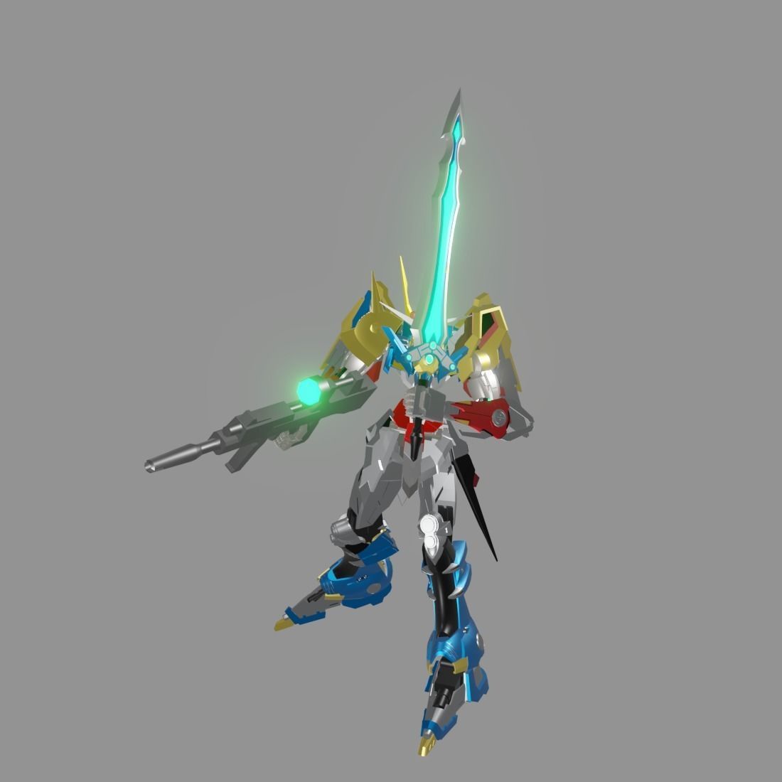The Mecha Attacker 9 3D model_7