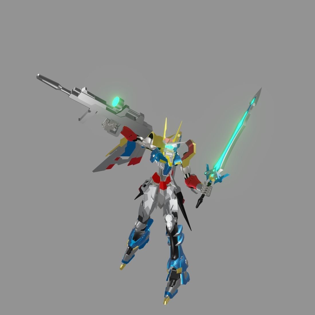 The Mecha Attacker 9 3D model_11