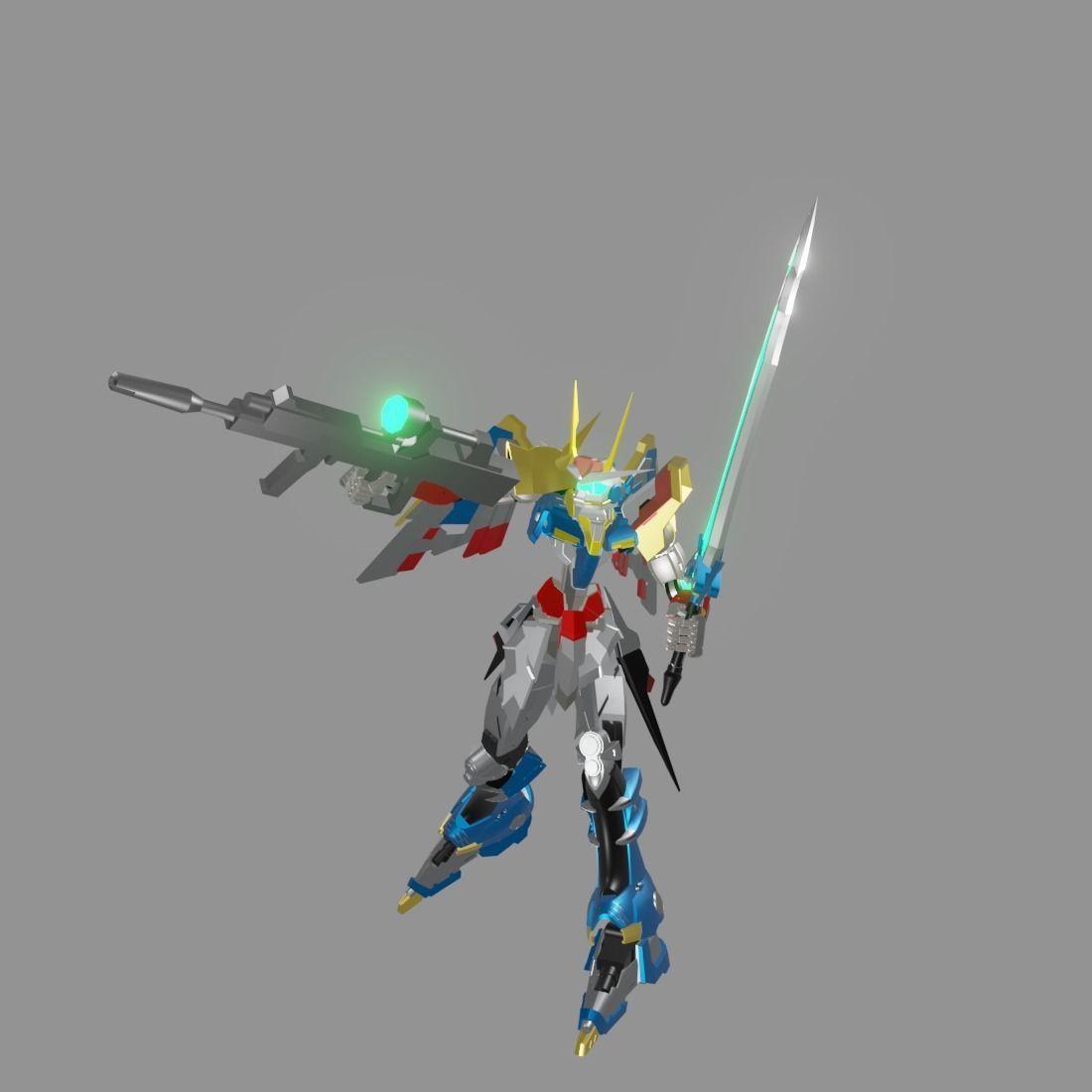 The Mecha Attacker 9 3D model_9