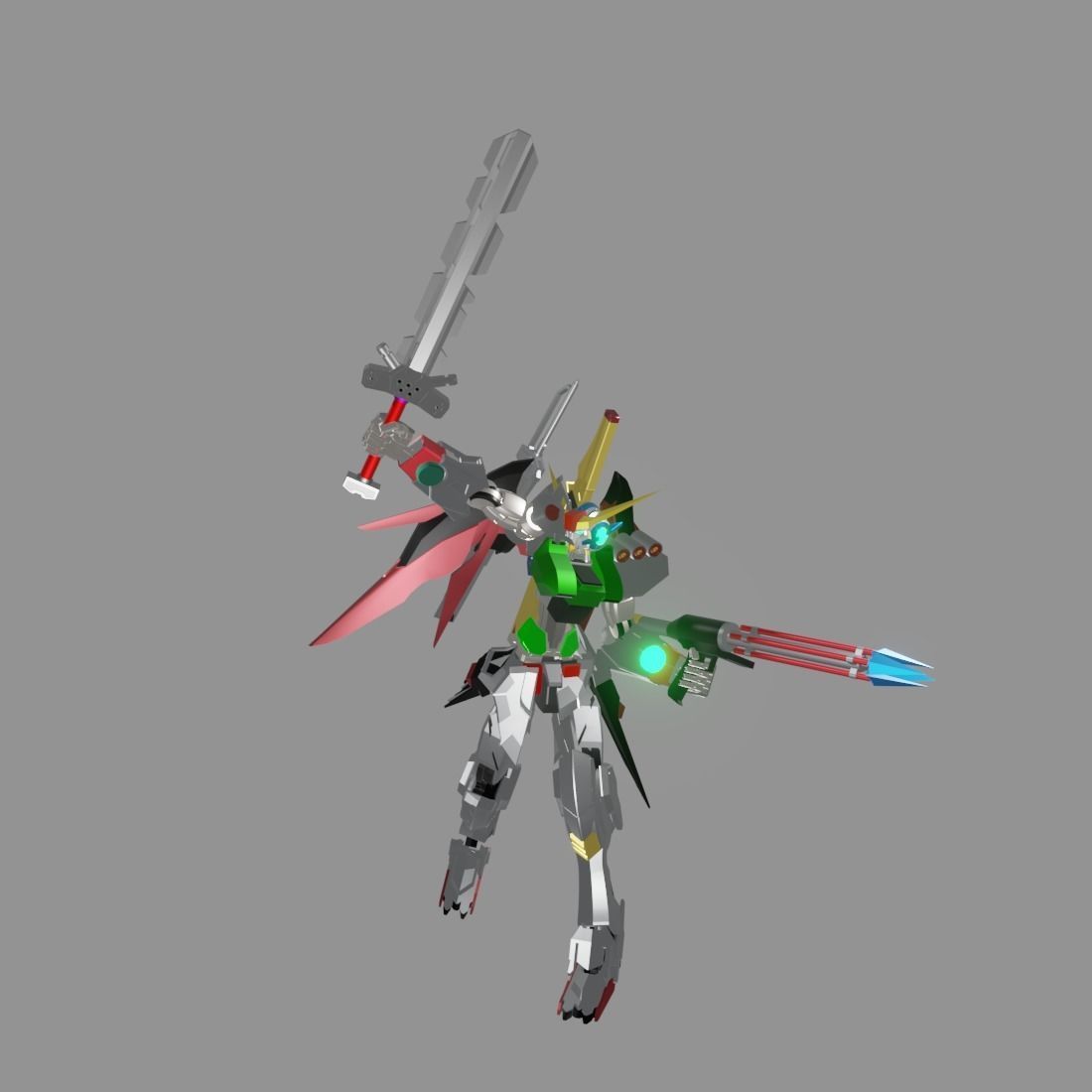 The Mecha Attacker 24 3D model_14