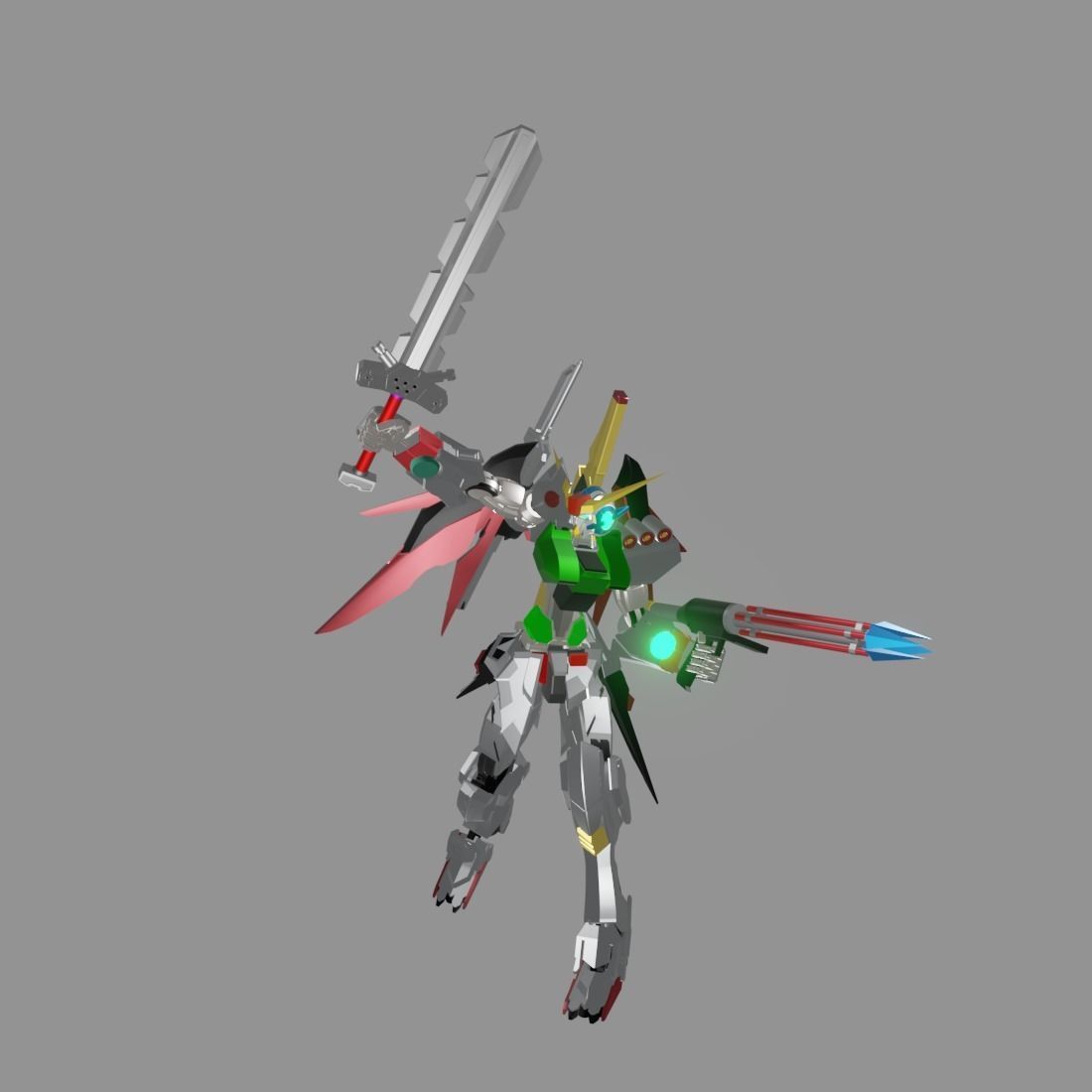 The Mecha Attacker 24 3D model_12