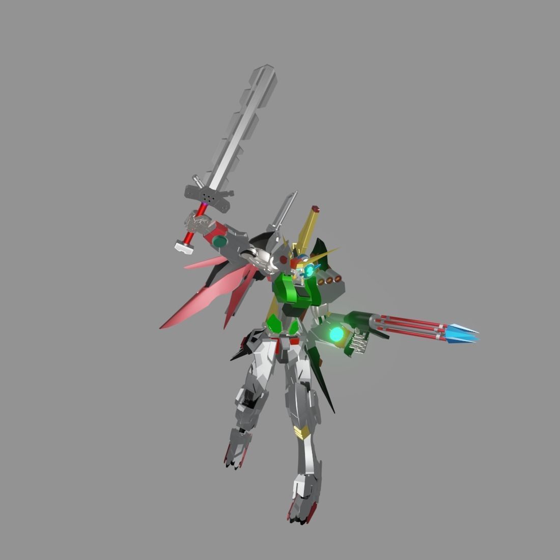 The Mecha Attacker 24 3D model_13