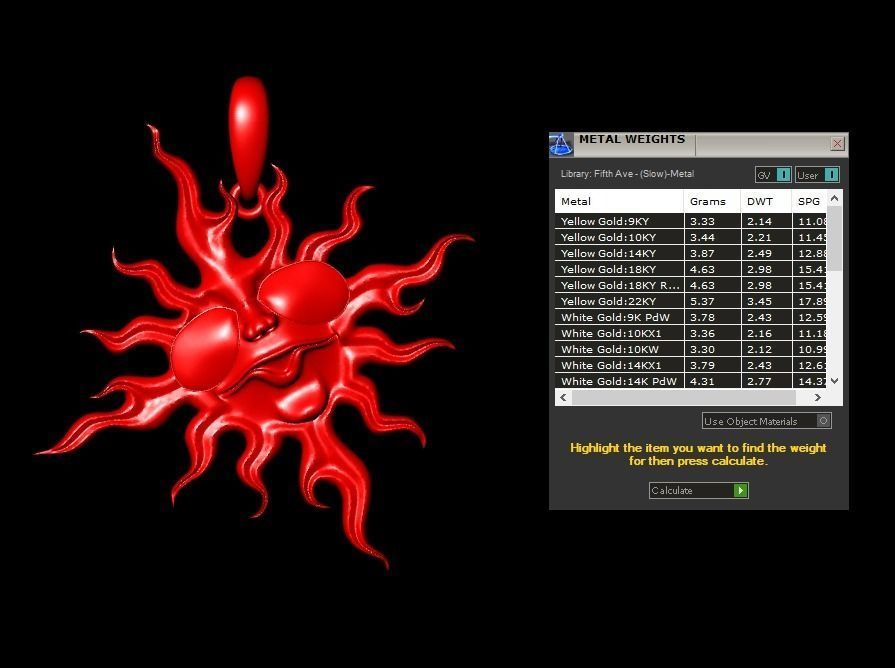 Sun 01 Pendant 3D print model_8