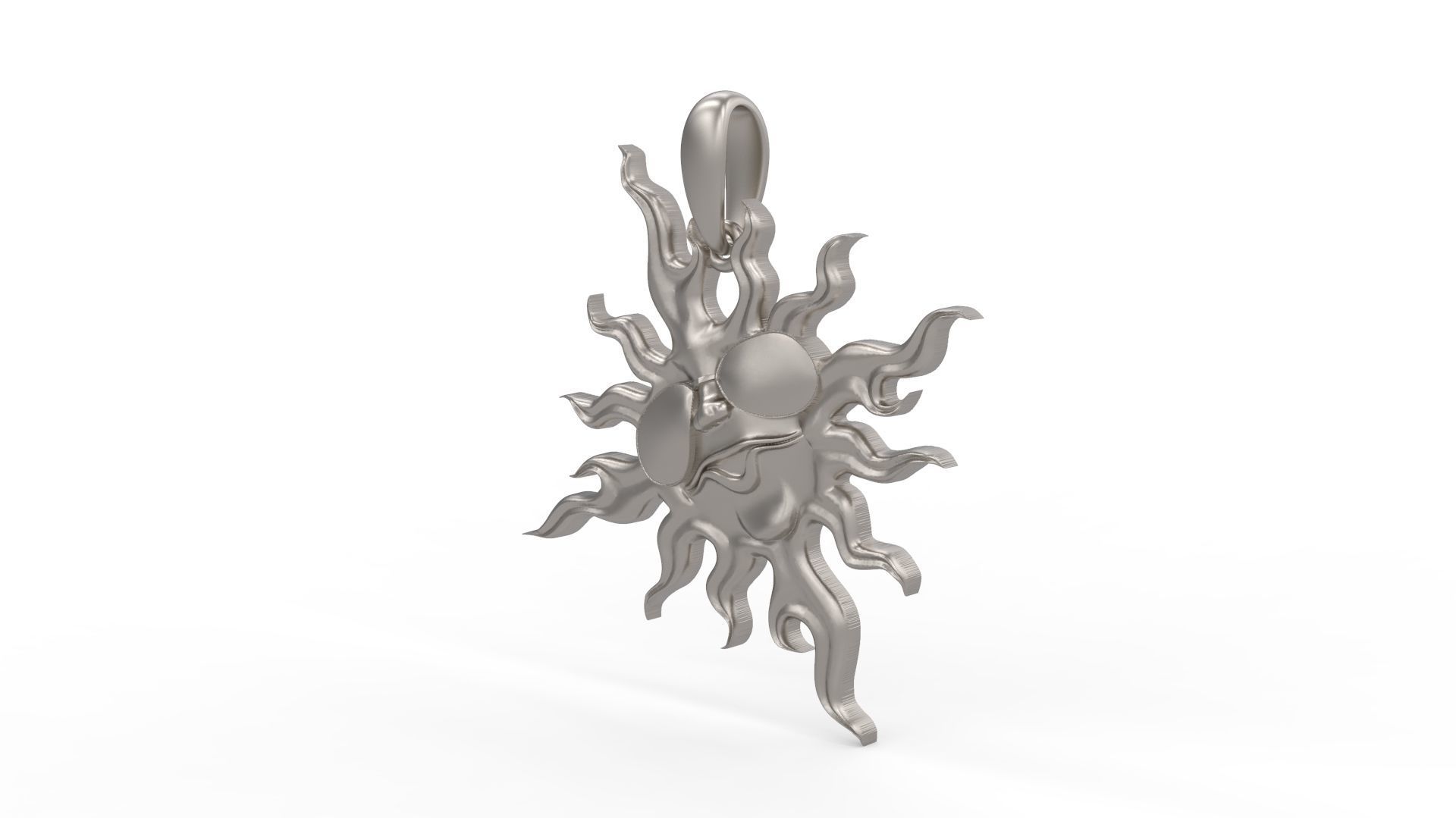 Sun 01 Pendant 3D print model_1