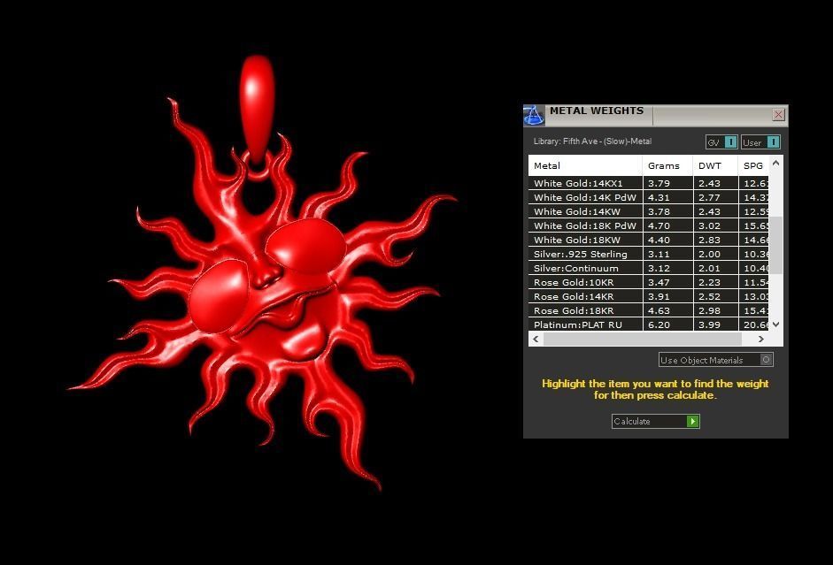 Sun 01 Pendant 3D print model_9