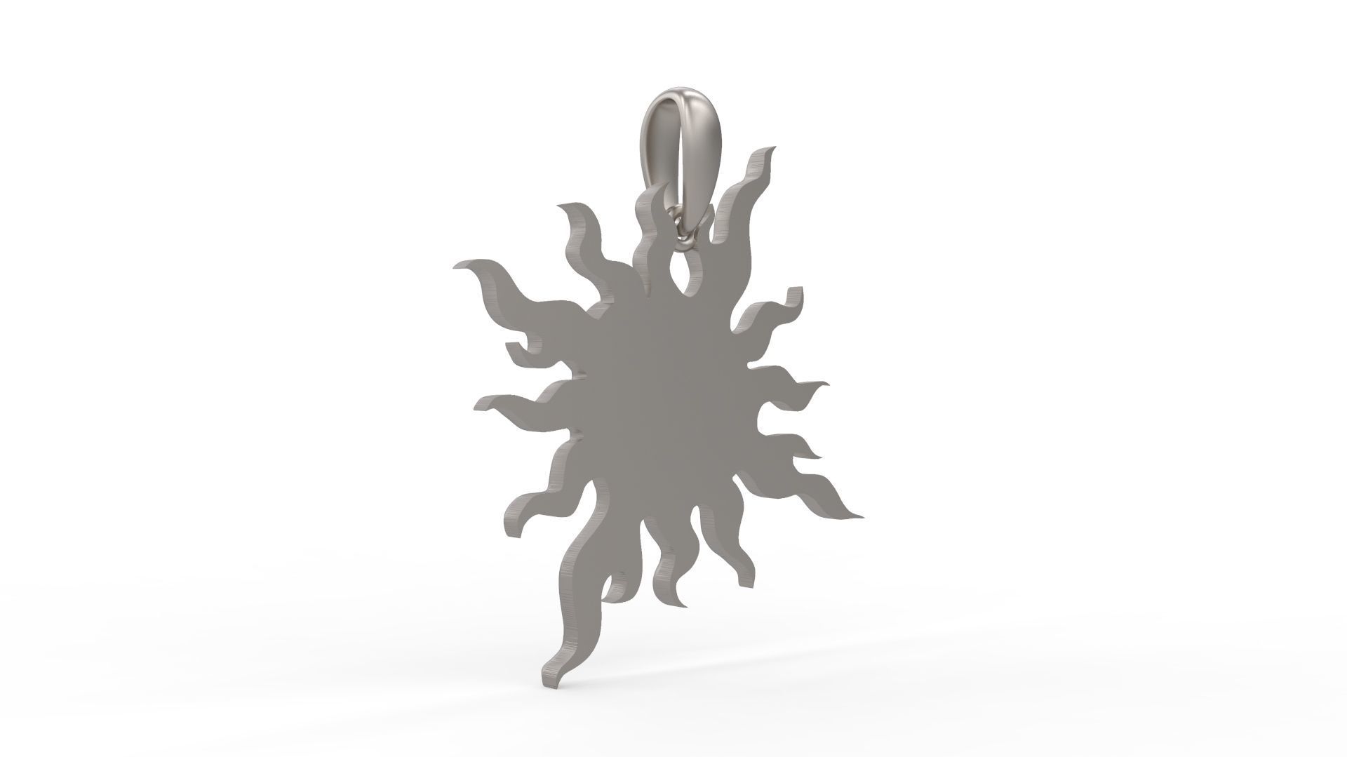 Sun 01 Pendant 3D print model_3
