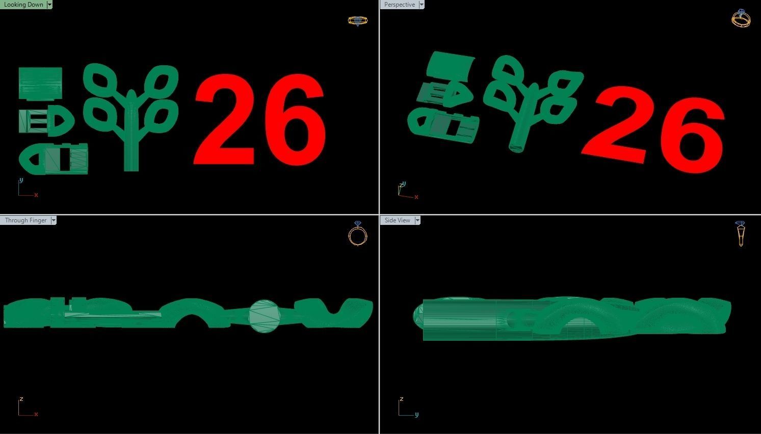 10 SIZE MIAMI CUBAN LINK CHAIN BRACELET OR NECKLACE 3D print model_22