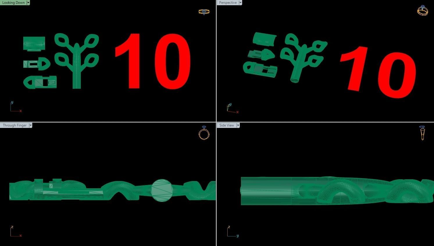 10 SIZE MIAMI CUBAN LINK CHAIN BRACELET OR NECKLACE 3D print model_14