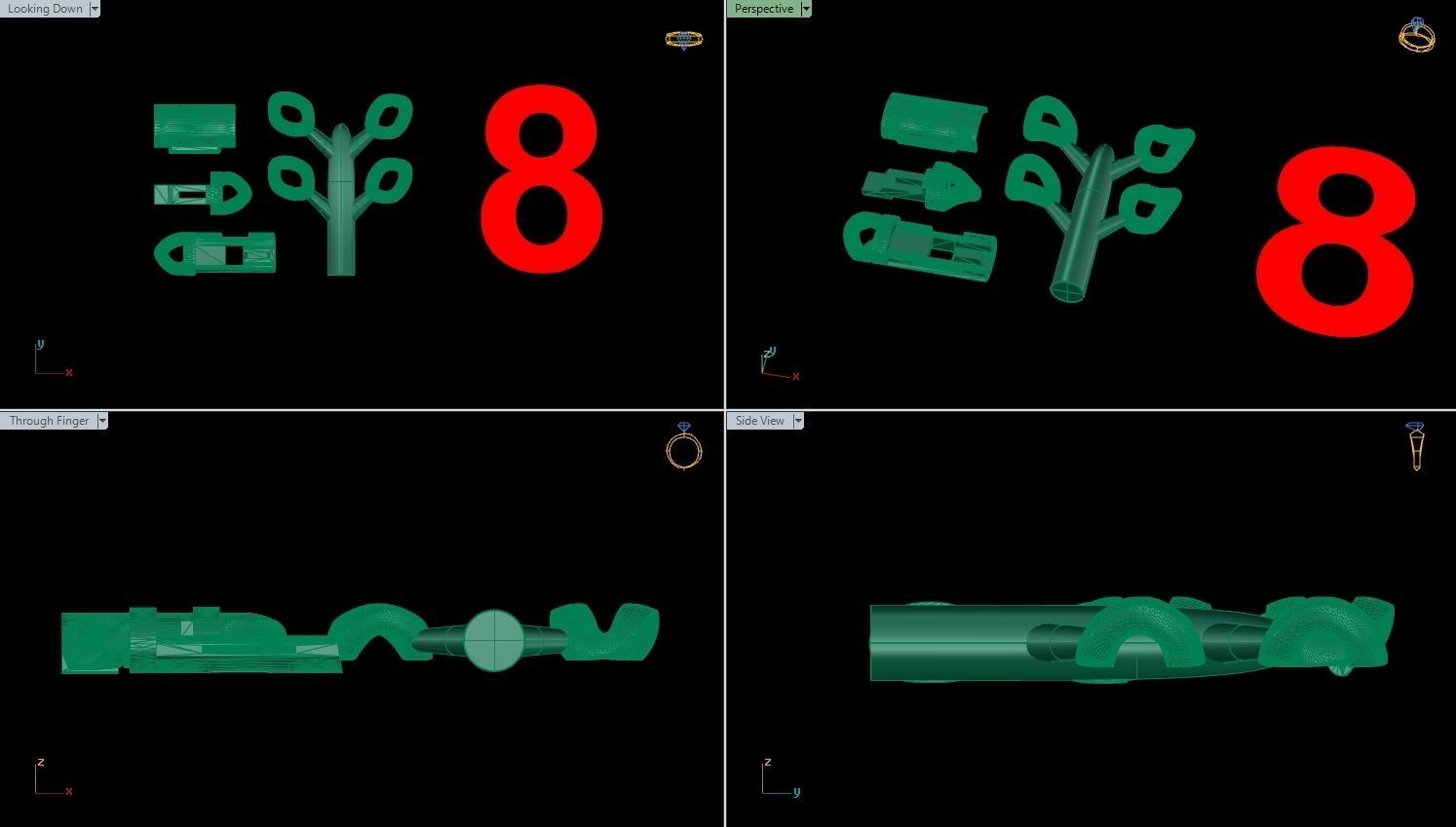 10 SIZE MIAMI CUBAN LINK CHAIN BRACELET OR NECKLACE 3D print model_13