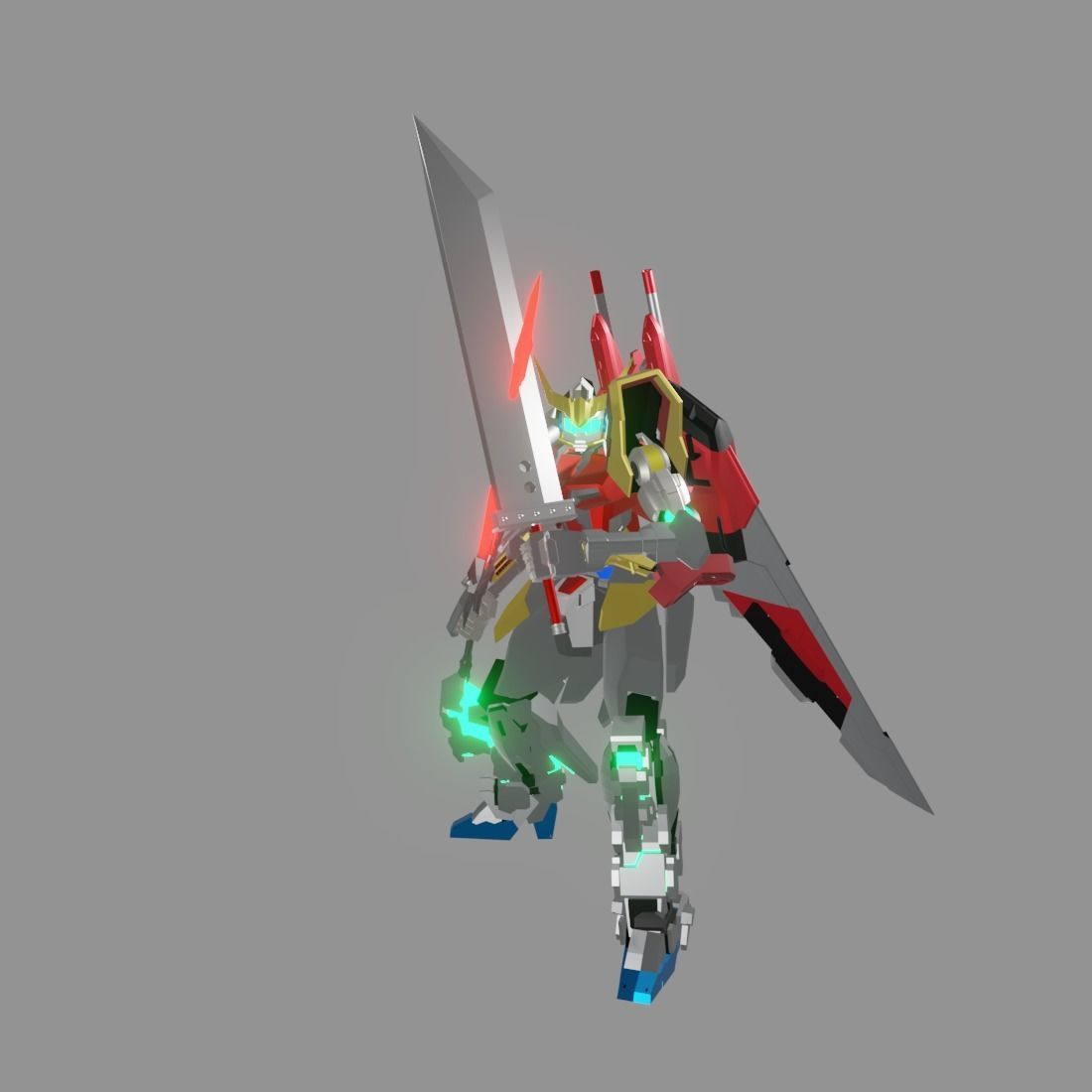The Mecha Attacker 12 3D model_3