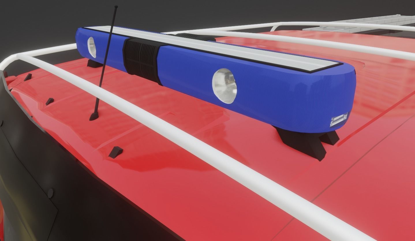 MAN TGA 26 440 Firetruck 3D model_4