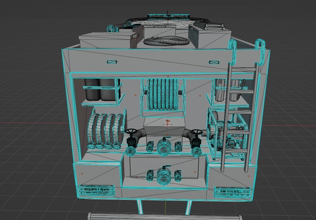 MAN TGA 26 440 Firetruck 3D model_9