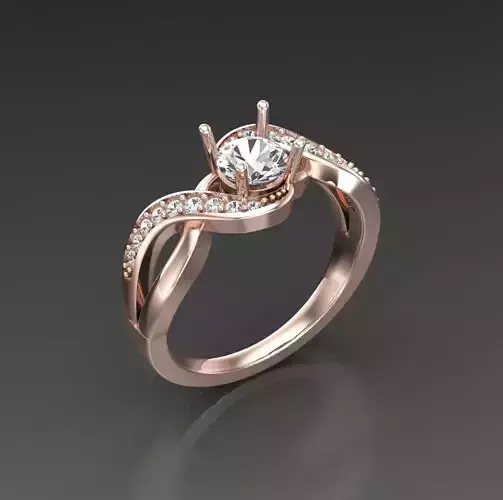 Solitaire Wedding Engagement Women Ring