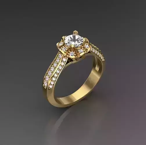 Solitaire Wedding Engagement Women Ring