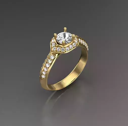 Solitaire Wedding Engagement Women Ring